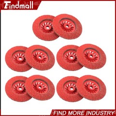 Findmall 10 PCS 4-1/2″ x 7/8″ 40 Grits Type 29 Ceramic Grain Flap Sanding Discs