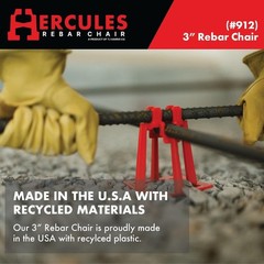 New 3″ Plastic Rebar Chair 50 Pack for #4 & #5 Concrete Rebar