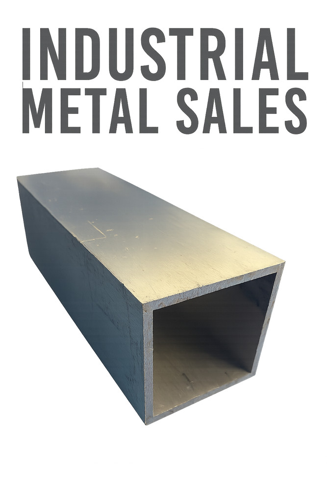 4″ x 12″-long x 1/4″ Wall 6063 T52 Aluminum Square Tube– 4.0″ x .250″ wall