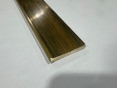 1/4″ x 2″ C360 Brass Flat Bar x 12″ Long, Half Hard, Free Cutting, Mill Stock