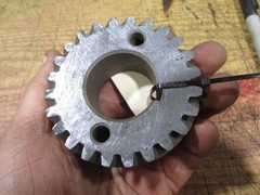 FORD, 1953-64 CRANKSHAFT GEAR USED ORIGINAL #EAF6306B, GOOD CONDITION