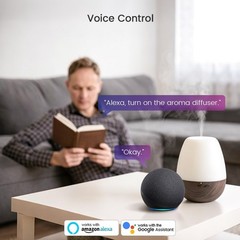 Smart Home Plug, 2.4GHz WiFi Smart Socket, Works with Alexa & Google Assistan…
