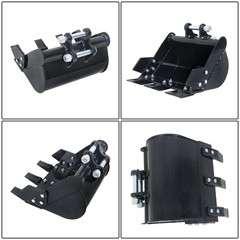 For 0.8-1.8 Ton Mini Excavator 400mm Trenching Bucket Attachment With Teeth US