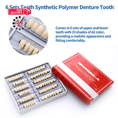 168 Pieces False Teeth Dental Complete Acrylic Resin Denture Teeth, 6 Sets…