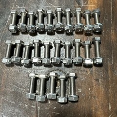 18-8 Full Thread Hex DIN933 M8x30 bolt with nut – Pack of 25