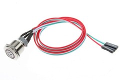 16mm Metal Chassis Push Button Power Switch with 22″ Extension Cable for PC Case
