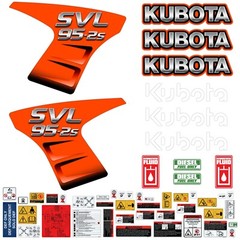 Decal Kit fits Kubota SVL95-2s SVL-95 Skid Steer + Safety Stickers – Made in USA