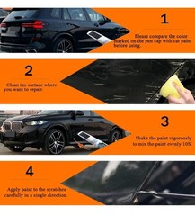 2 Arctic Race Blue Metallic(C4F) Touch Up Paint for BMW Paint Pen Scratch Repair
