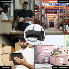 Half Sheet 200 Shipping Labels 8.5×5.5 Rounded Corner Self Adhesive 2 Per Sheet