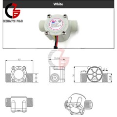 1/2″ Water Flow Sensor Switch Control Effect Hall 1-30L/min Meter For Arduino