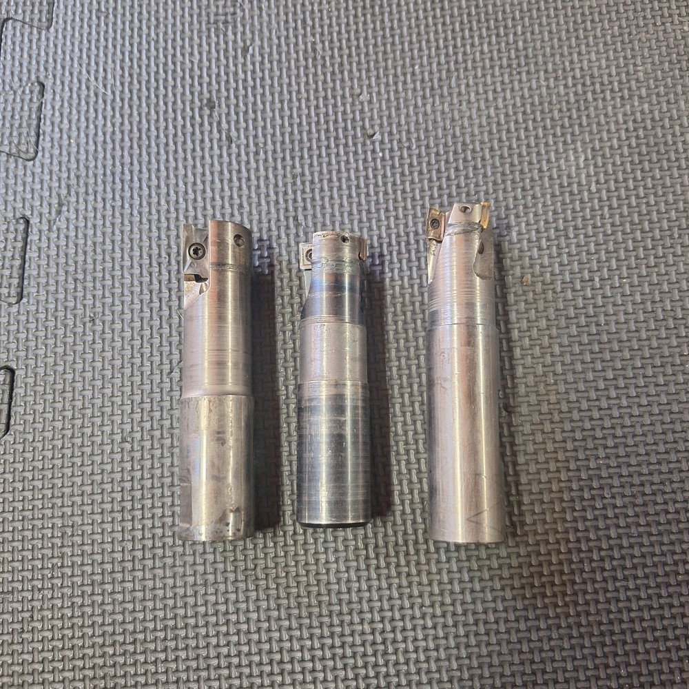 3 Used Endmills. Unsure Of Brand Or Size.