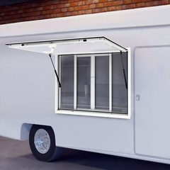 50″L x 30″W Concession Stand Serving Window Food Truck Service Awning Aluminum