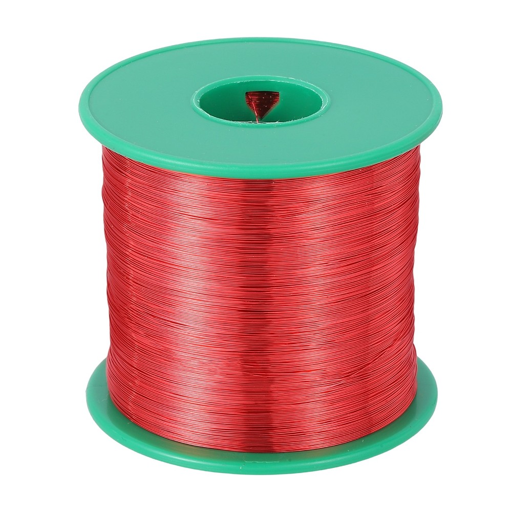 31 AWG Magnet Wire, 31 Gauge 16 oz Enameled Copper Wire, 155C(311F), Red,Green