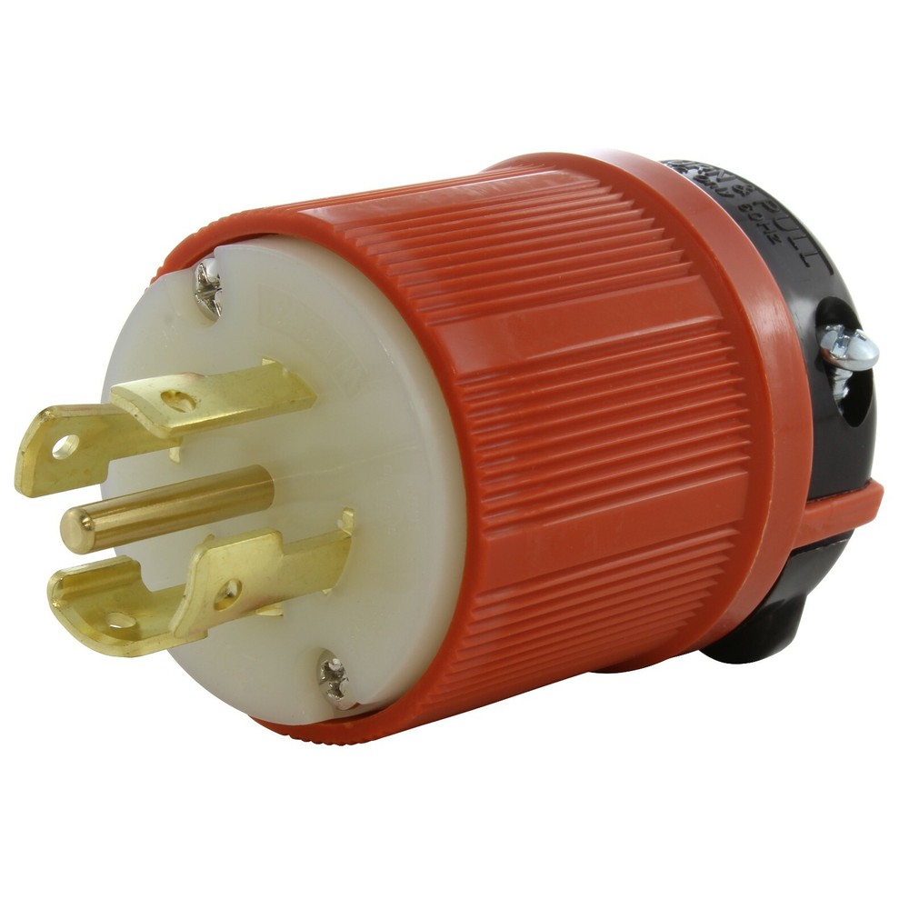 NEMA L21-30P 30A 120/208V 3-Phase Locking Male Plug Assembly by AC WORKS®