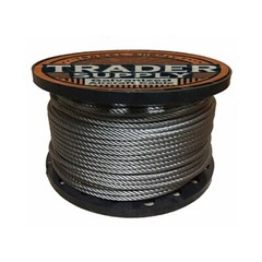 Galvanized Wire Rope Cable 1/4″, 7×19 in 100, 200, 250, 300, 400 Ft