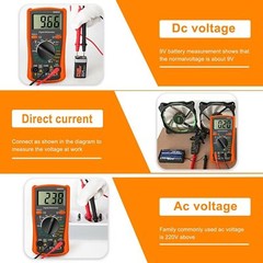 Digital Multimeter Voltmeter DM850 AC DC Ammeter Ohmmeter Volt Meter Tester Ohm