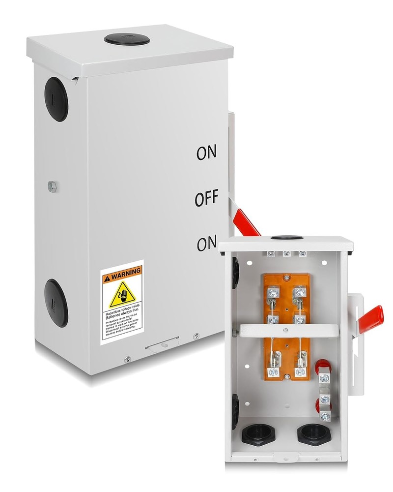 200 Amp Transfer Switch, 48000W General-Duty Double-Throw Safety Switch