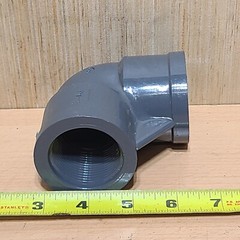 Dura 1-1/4 in. IPS Threaded Sch. 80 PVC Threaded 90 Degree Pipe Elbow