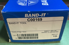 BAND-IT Band Clamp Tool: 0.1875 in Min. Strapping Wd, 0.75 in Max. Strapping Wd