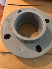GF Piping Systems CPVC Pipe Fitting, Van-Stone Flange, Schedule 80, Gray, 3″