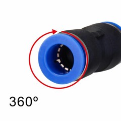 (30Pack) 5/32”(4mm) OD Tube Pneumatic Straight Union Push To Connect Air Fitting