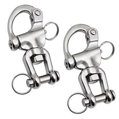 Quick Release Snap Shackle, Marine Grade 316 Stainless Steel Clevis Hook, Sailbo
