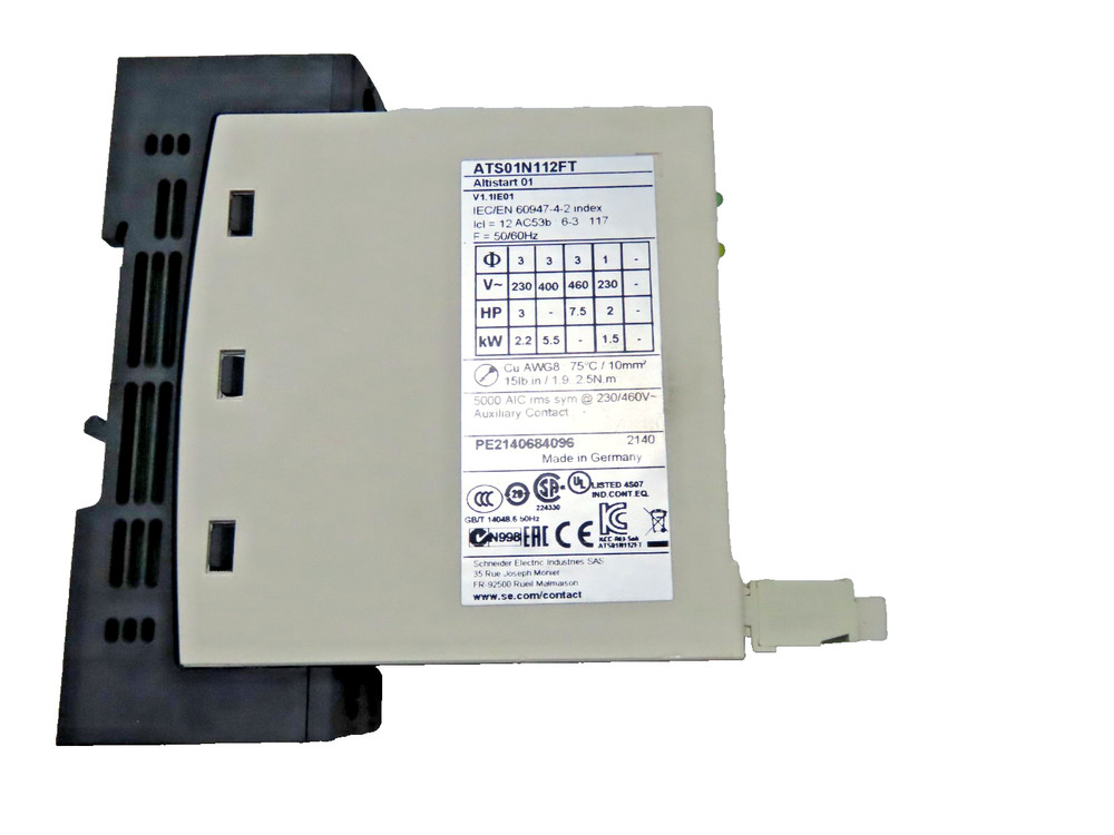 SCHNEIDER ELECTRIC 066716 ATS01N112FT ALTISTART Soft Starter
