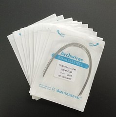 10Packs Dental Orthodontic Stainless Steel Arch Wires Round Wires Ovoid Form
