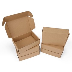 7x5x2 inch Shipping Boxes 6 Pack Brown, Tab Lock Tuck Top Mailer Boxes for Pa…