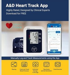A&D Medical Essential Arm-Type Digital Automatic Blood Pressure Monitor w/ Cuff