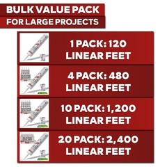 100% Waterproof Sealant – Clear Silicone Caulking 10-Pack