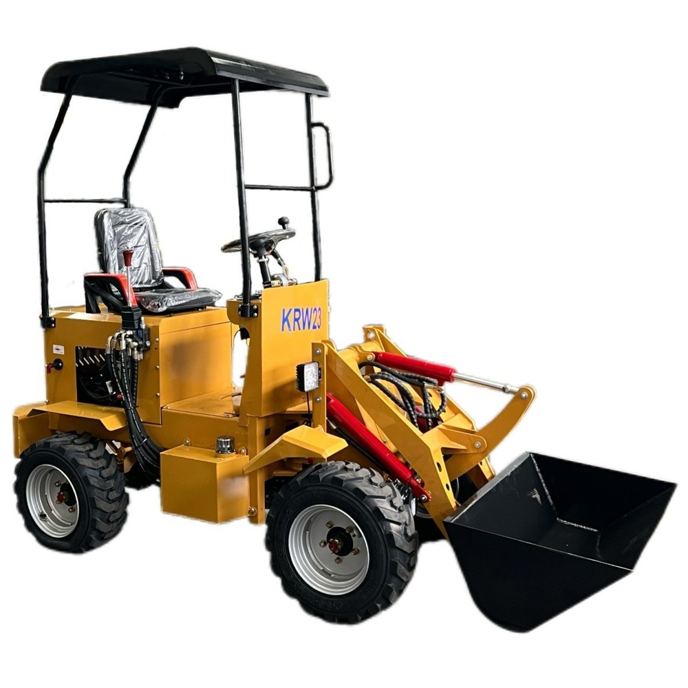 Agrotk KRW23 Wheel Loader 0.8 Ton Mini Skid Steer 23 HP RATO Gas Engine Compact