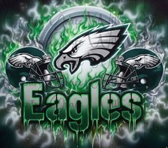 20oz Skinny Sublimation Tumbler Wrap Eagles Football Transfer Ready To Press