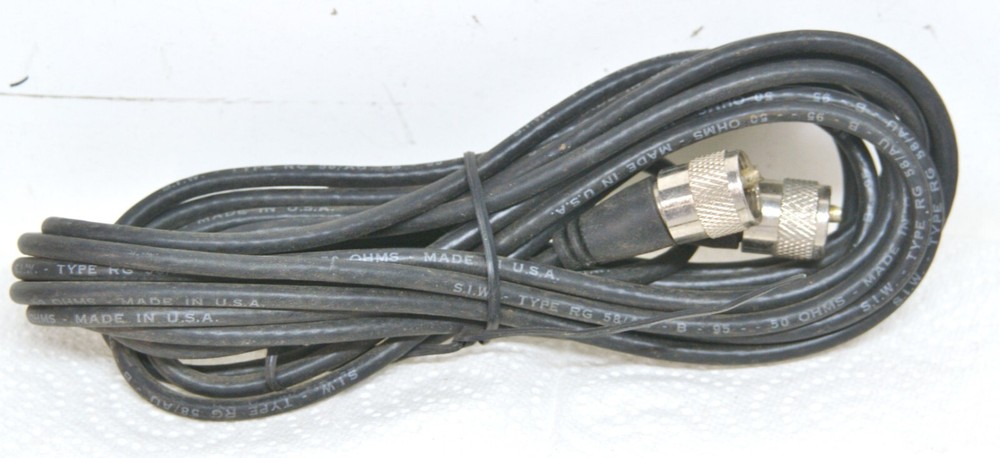 RG58 Coax Cable CB/ HAM Antenna 10FT(3m) Male to Male 9450