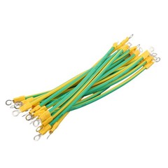 Ground Wire 10cm/20cm/30cm 20pcs BVR Solar PV Ground Wire Yellow-green