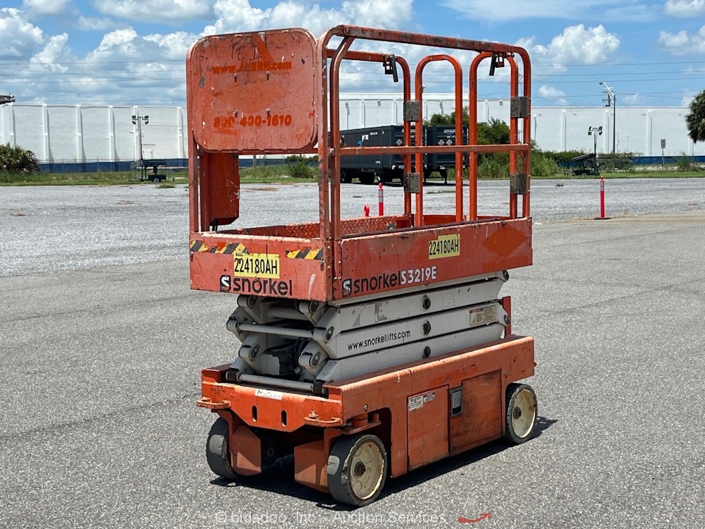 2019 Snorkel S3219E 19′ Electric Scissor Lift Man Aerial Platform bidadoo