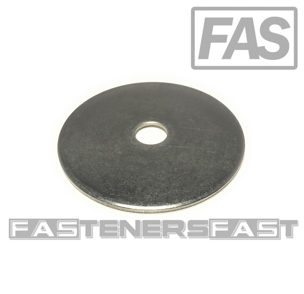 (4) 1/2 ID x 3 OD Stainless Steel Fender Washer Large OD (Extra Thick 1/8″)