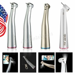 Dental LED Fiber Optic Contra Angle Handpiece 1:4.2 1:5 1:1 Increasing / NO-LED