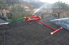 Ember-S-guard™ Roof-top Sprinkler with Brass Shut Off Valve & Swivel Adapter