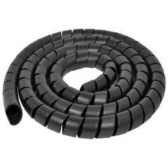ELECTRIDUCT WL-SW-100-50-BK Spiral Wrap,50 ft. L,25mm W,Color Black 800HM7