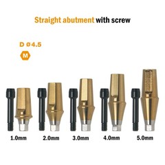 US Dental Straight Transfer Abutment Mini/Regular 1-6.0mm for Osstem Hiossen TS