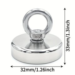 Super Strong Neodymium Fishing Magnet Hook N52 Heavy Duty Rare Earth Magnet with