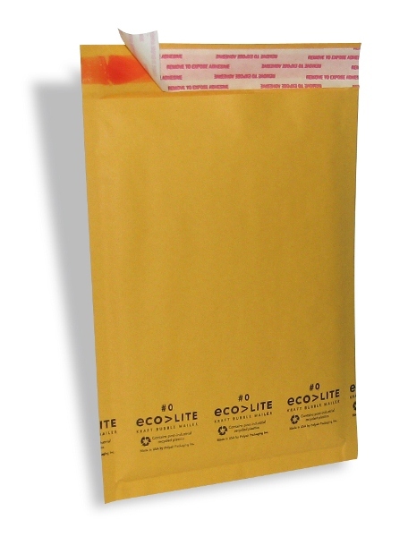 25 #0 6.5×10” Ecolite Kraft Bubble Mailers Padded Envelopes CD DVD – TheBoxery