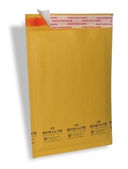 75 #0 6.5×10” Ecolite Kraft Bubble Mailers Padded Envelopes CD DVD – TheBoxery