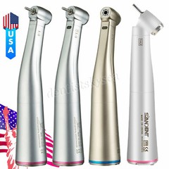 Dental LED Fiber Optic Contra Angle Handpiece 1:4.2 1:5 1:1 Increasing / NO-LED