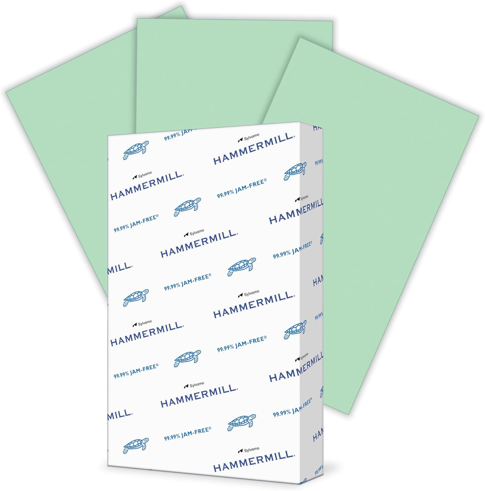 Colored Paper, 20 lb Green Printer Paper, 8.5 x 14 – Made in the USA 500 Sheets