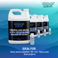 Fiberglass Warehouse Fiberglass Resin – 8 Gallon with MEKP- Premium Grade