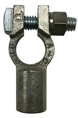 Positive & Negative 1/0 AWG Straight Barrel Top Post Battery Terminal Cable Ends