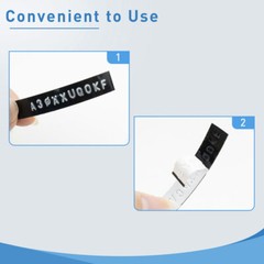 2PK Compatible for Dymo 3D Emobssing Tapes 521209 Label Maker 12mm Self-Adhesive