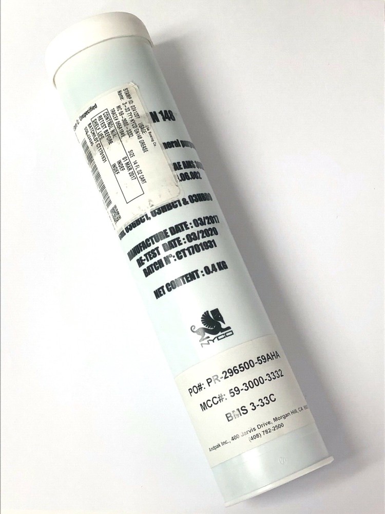 NYCO GN 148 GENERAL PURPOSE AIRCRAFT SYNTHETIC GREASE 0.4 KG CARTRIDGE